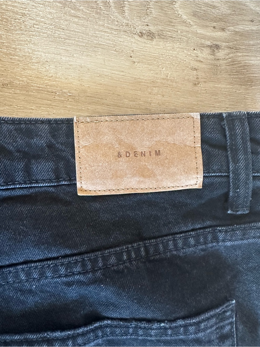 Women’s Black Denim Shorts - Picture 3 of 4
